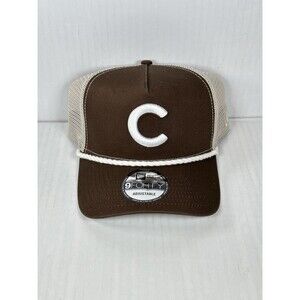 New Era Chicago Cubs MLB 9FORTY A-Frame Trucker Adjustable Rope Hat Cap